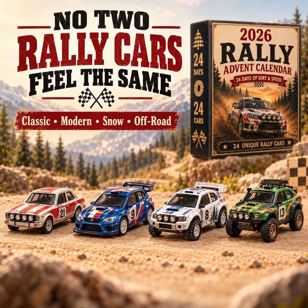 Rally Advent Calendar 2026 – 24 Days Full of Rally Cars to Collect