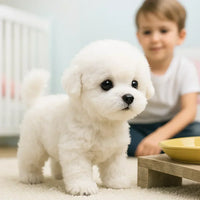 Peluche Interactivo Realista de Perro | Juguete Suave y Animado para Niños y Adultos
