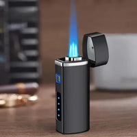 Briquet rechargeable à triple flamme jet avec activation tactile