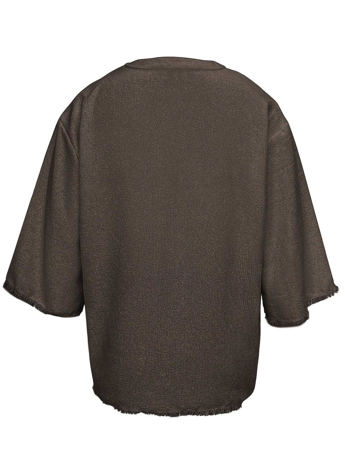 Relaxed Lace-Up V-Neck Shirt
