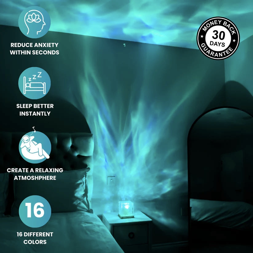 Relaxing Lamp LumaZen – Soothing Ambient Light, Wave Effect and Colors for Sleep and Serenity