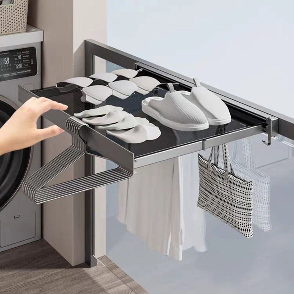 Étagère de rangement rétractable