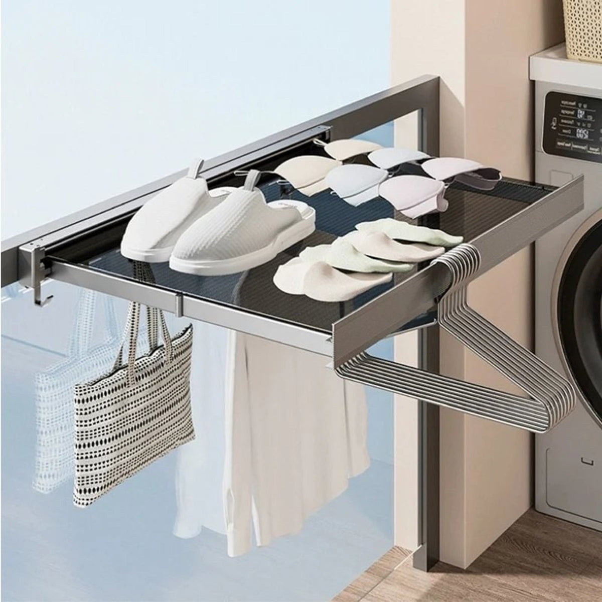 Étagère de rangement rétractable