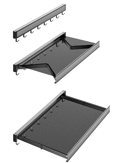 Étagère de rangement rétractable