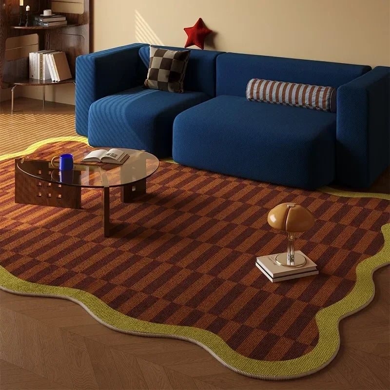 Tapis rétro ondulé