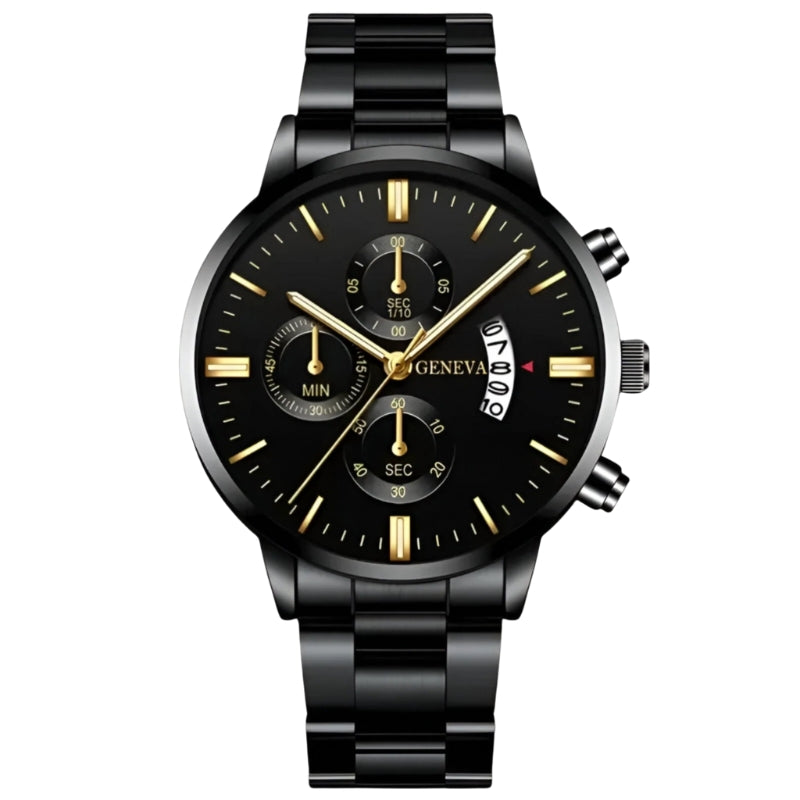Round Dial Watch with Adjustable Bracelet