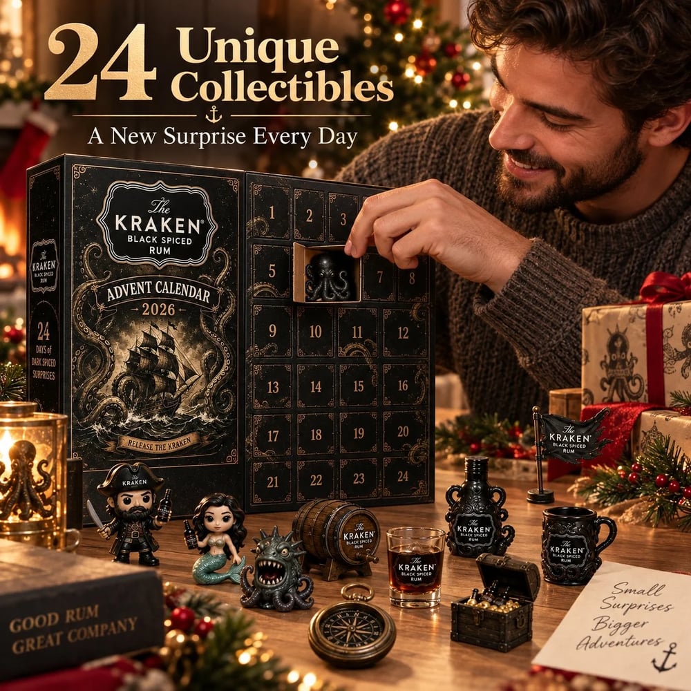 Calendrier de l'Avent au rhum – Compte à rebours de Noël de 24 jours avec mini-bouteilles
