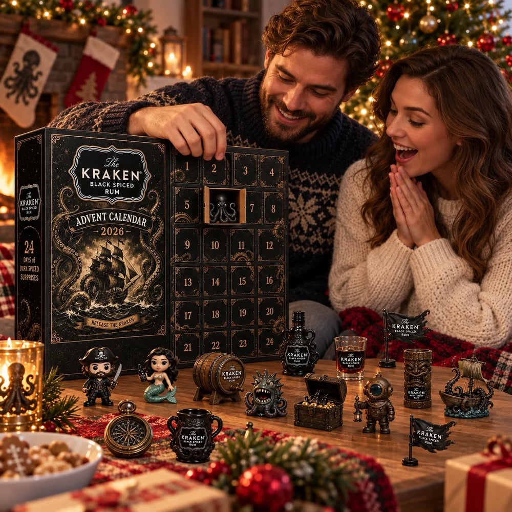 Calendrier de l'Avent au rhum – Compte à rebours de Noël de 24 jours avec mini-bouteilles