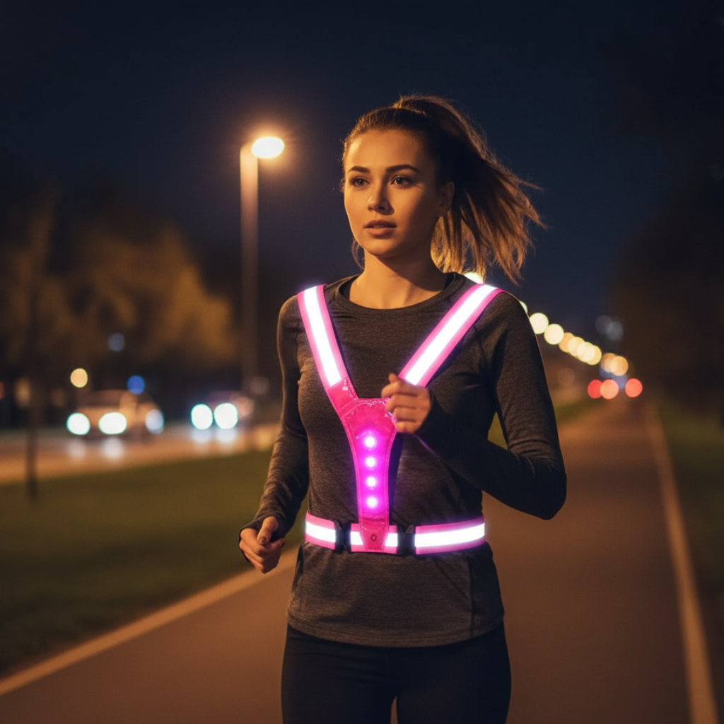 RUNSPARK – Adjustable LED Vest – 3 Modes for Safe Night Training