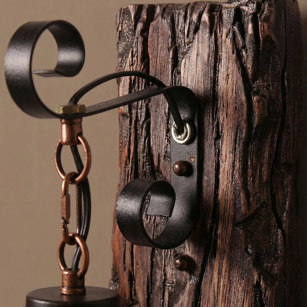 Rustic Cylindrical Wall Light