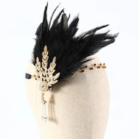 Serre-tête à plumes DavyDenver Dianna | Vintage et élégant