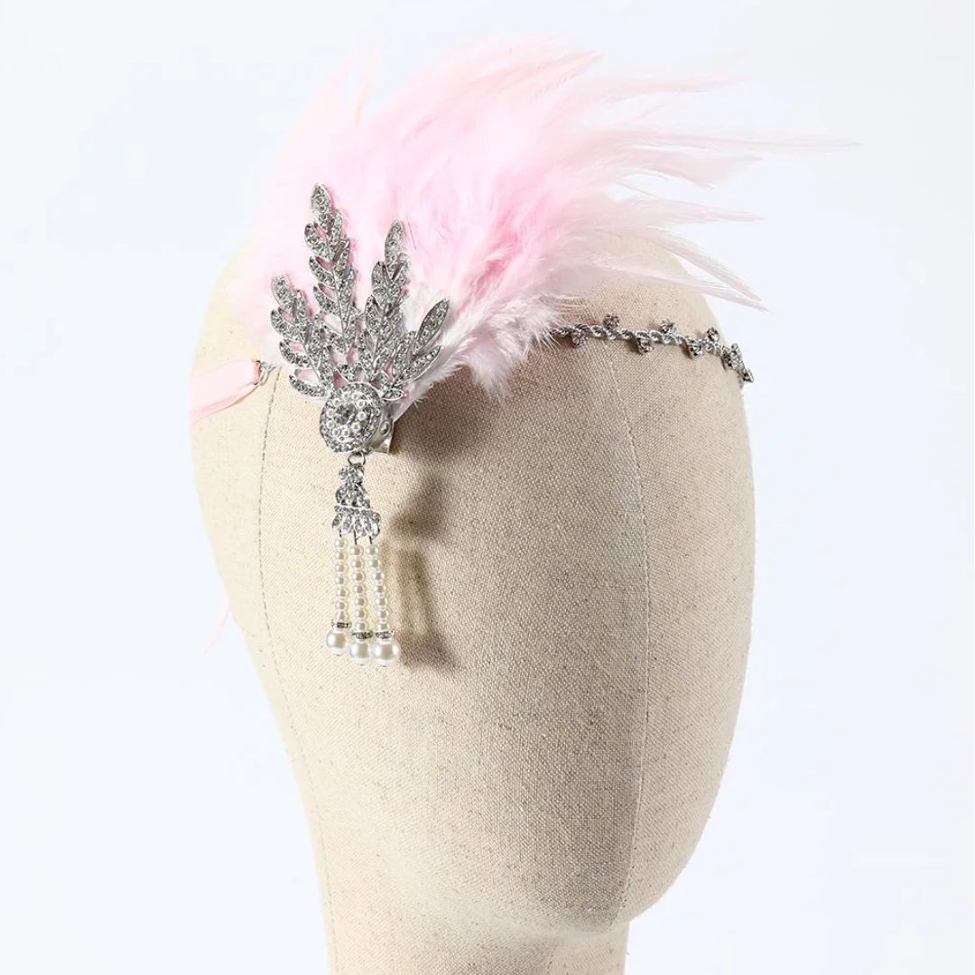 Serre-tête à plumes DavyDenver Dianna | Vintage et élégant