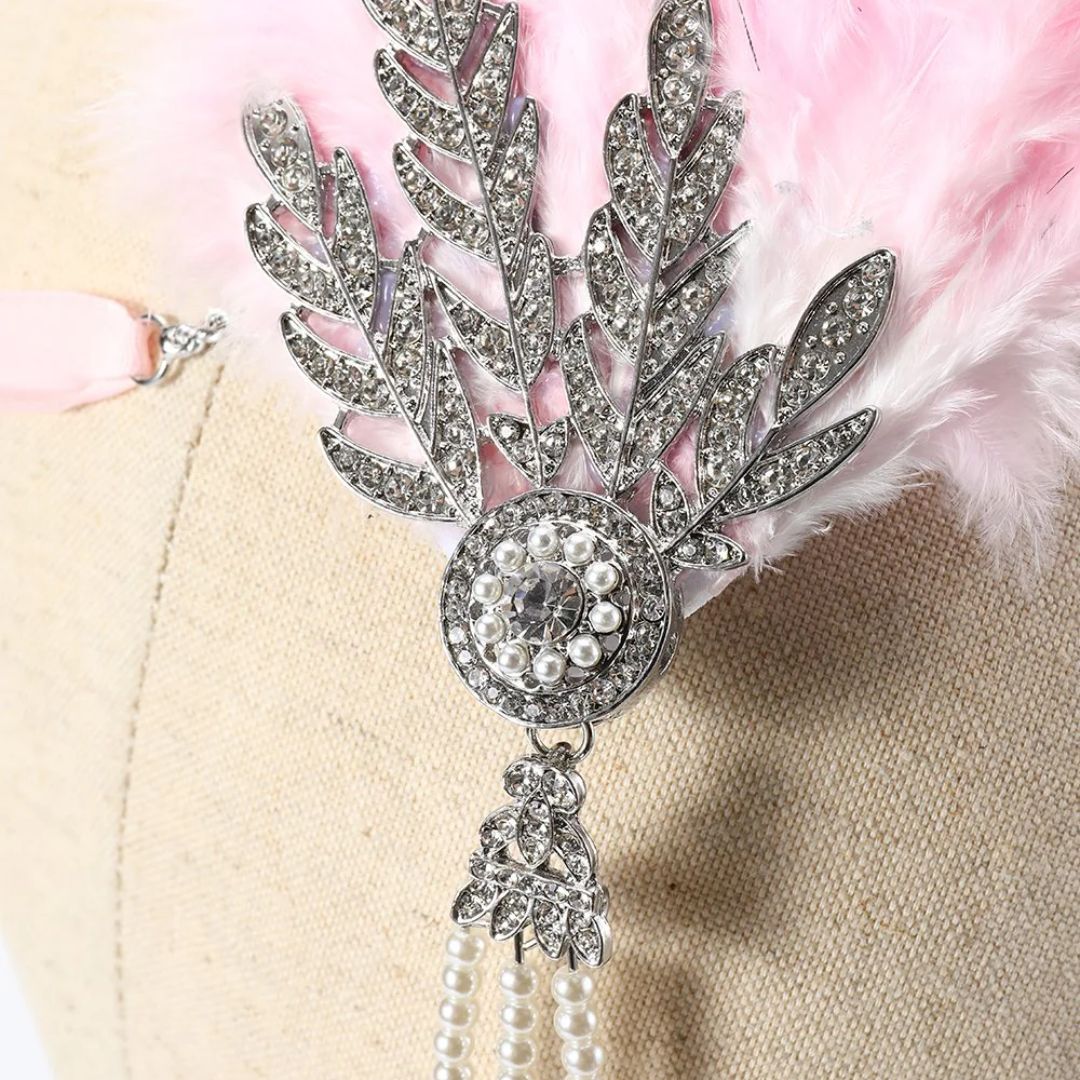 Serre-tête à plumes DavyDenver Dianna | Vintage et élégant