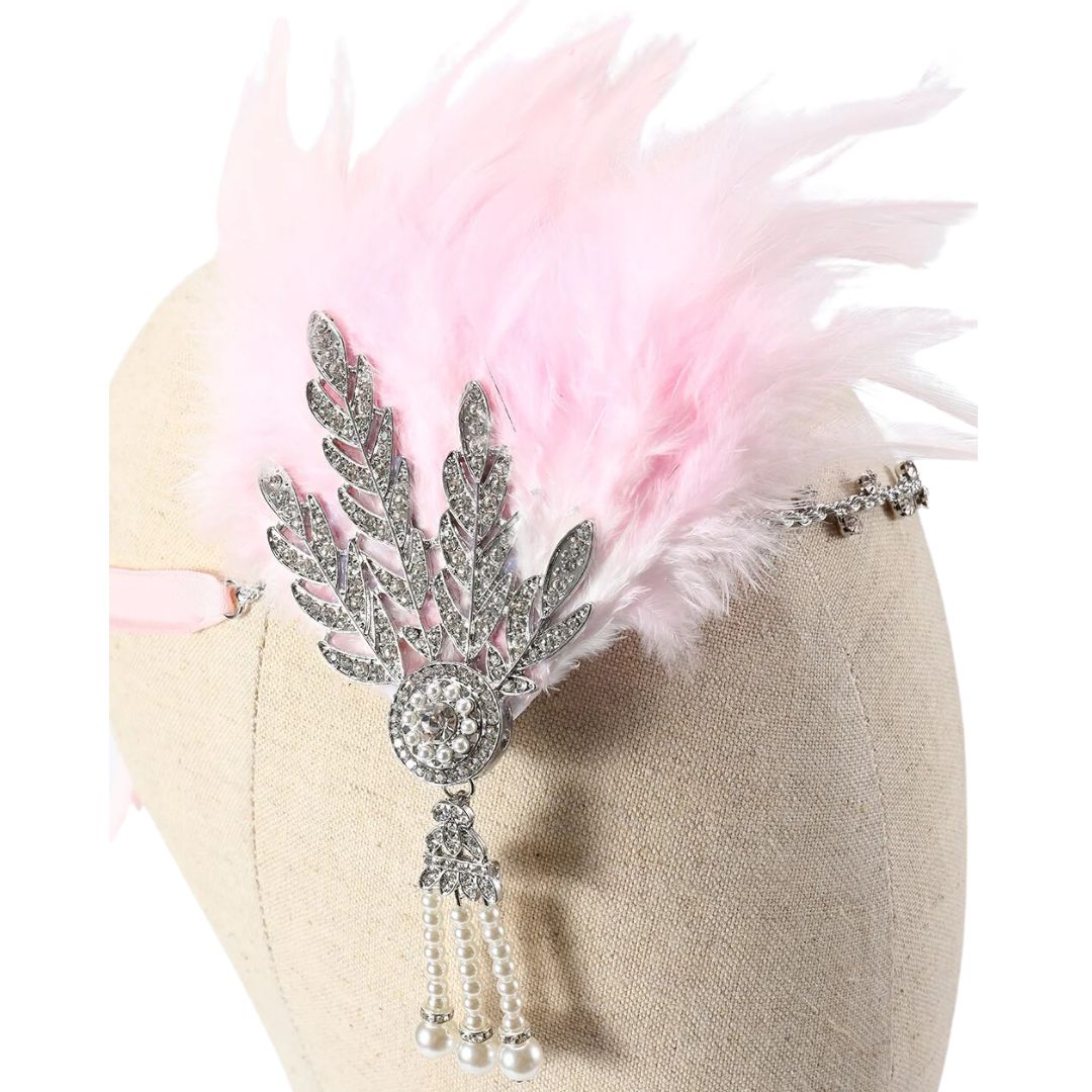 Serre-tête à plumes DavyDenver Dianna | Vintage et élégant