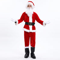 Costume de père Noël - Tenue complète en velours pour adultes