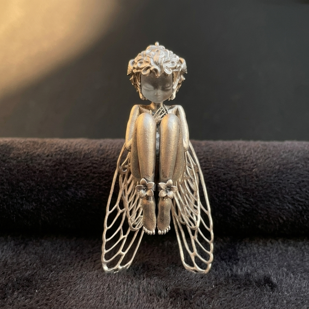 Sculpted Fairy Spirit Pendant