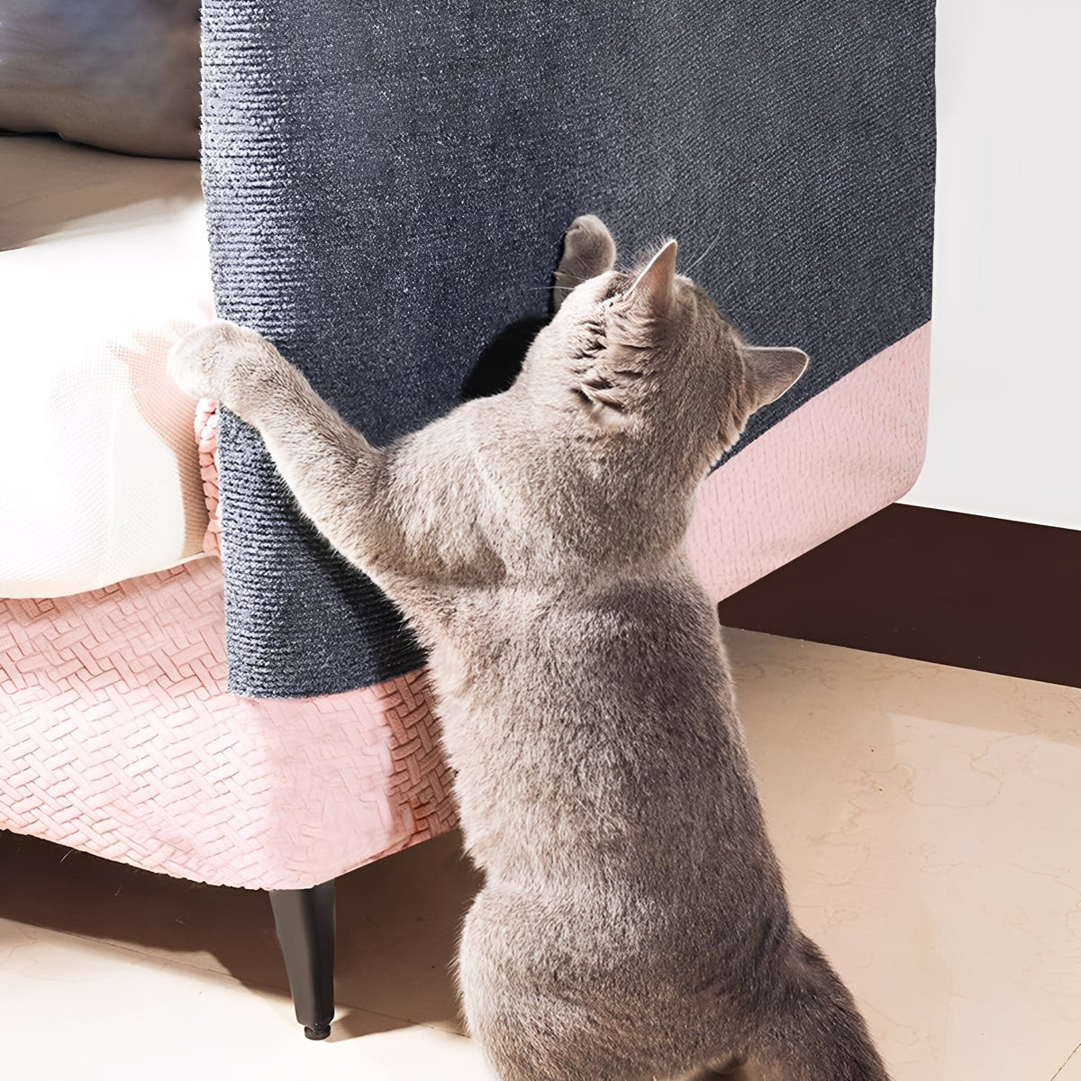 Griffoir autocollant pour chat et protège-meuble