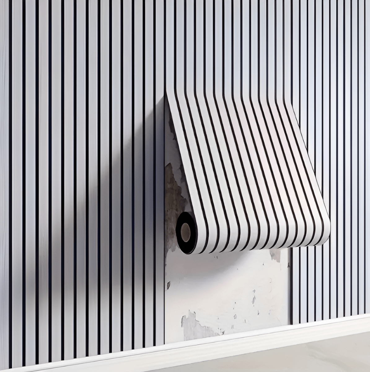 Panneaux autocollants imitation bois pour la décoration murale