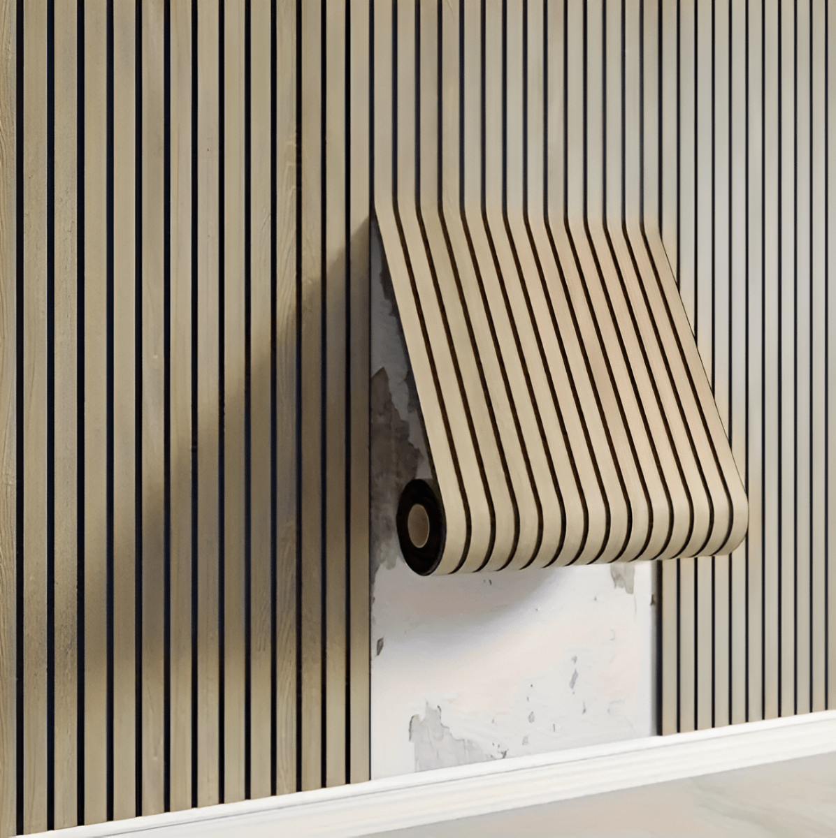 Panneaux autocollants imitation bois pour la décoration murale