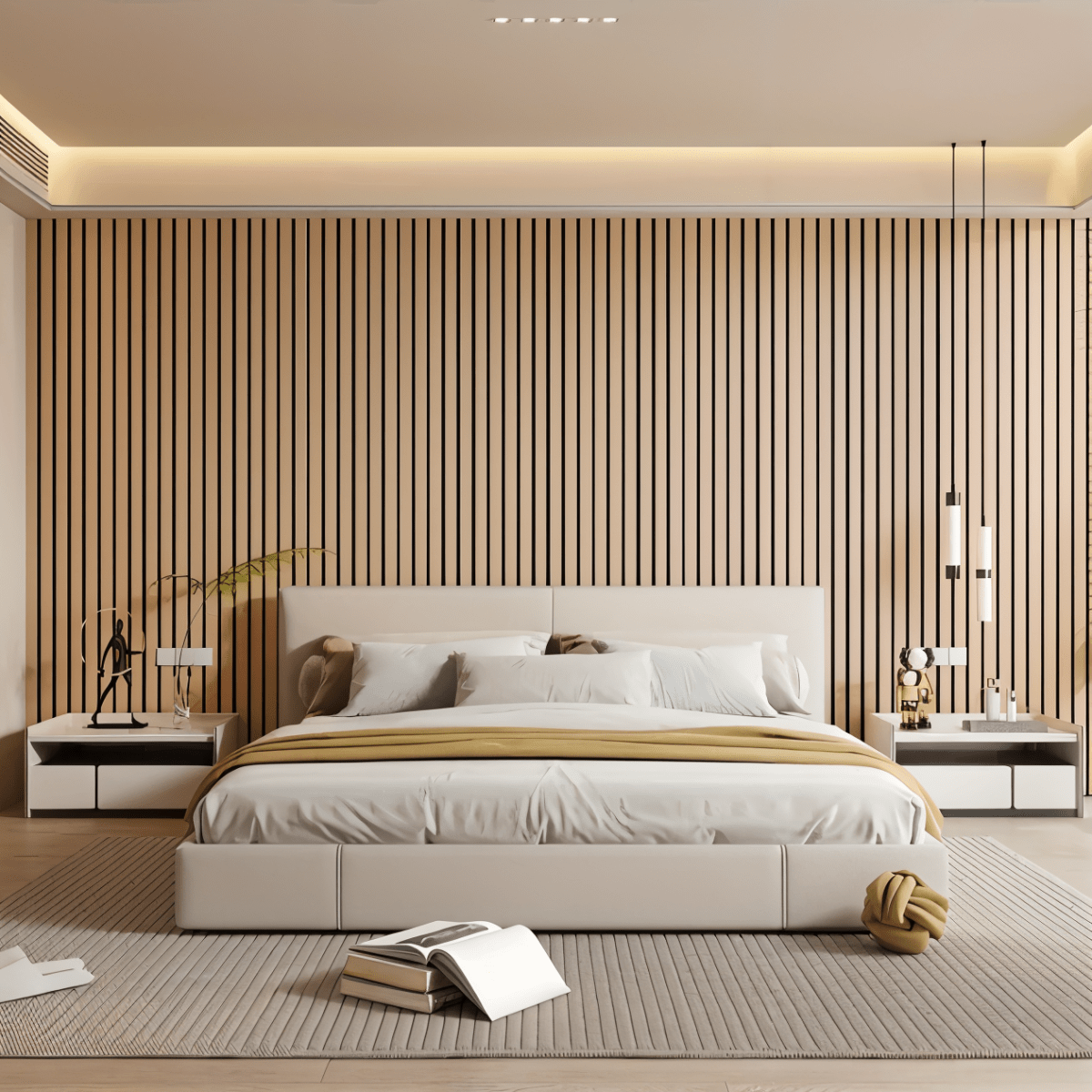 Panneaux autocollants imitation bois pour la décoration murale