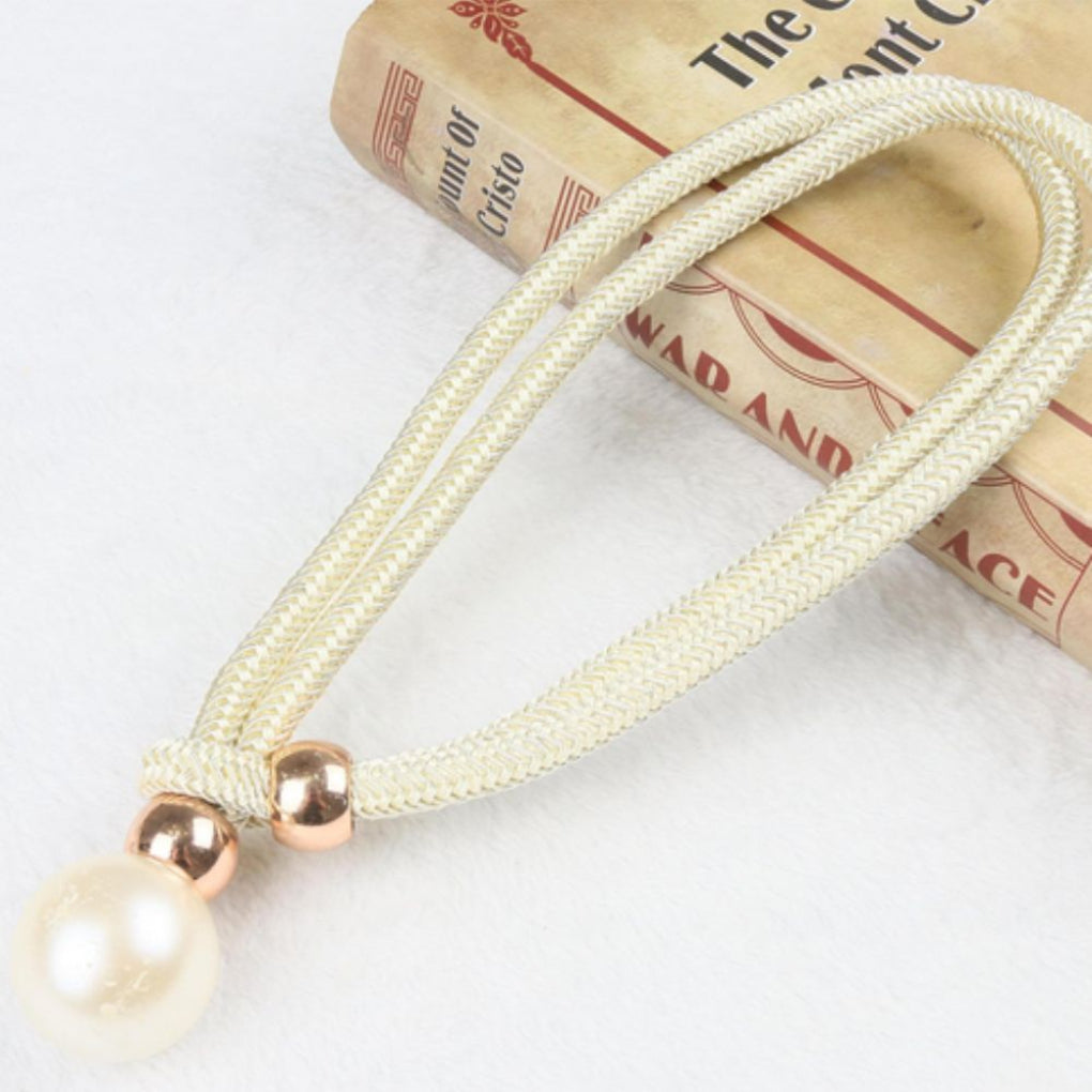 Lot de 2 attaches pour rideaux avec perles