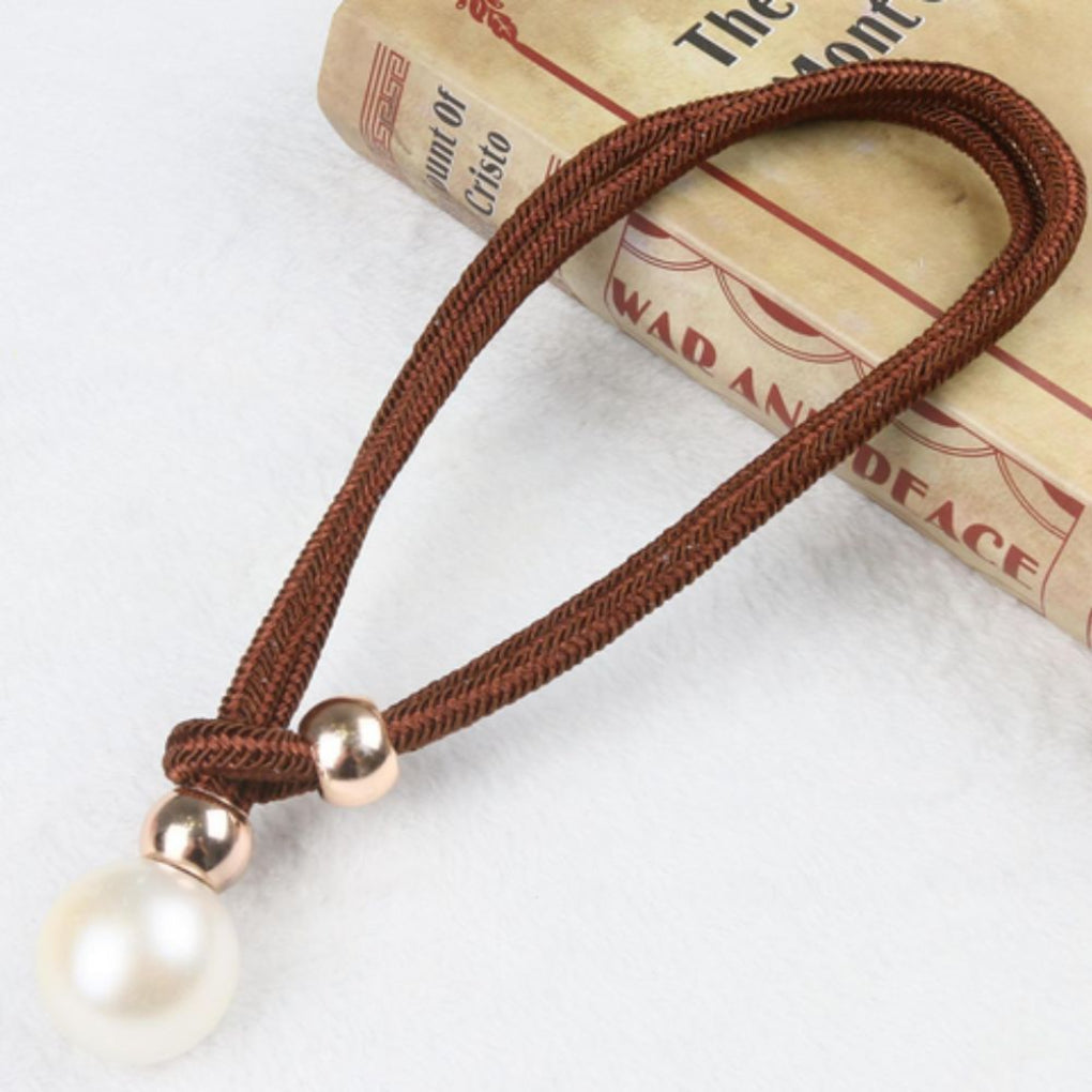 Lot de 2 attaches pour rideaux avec perles