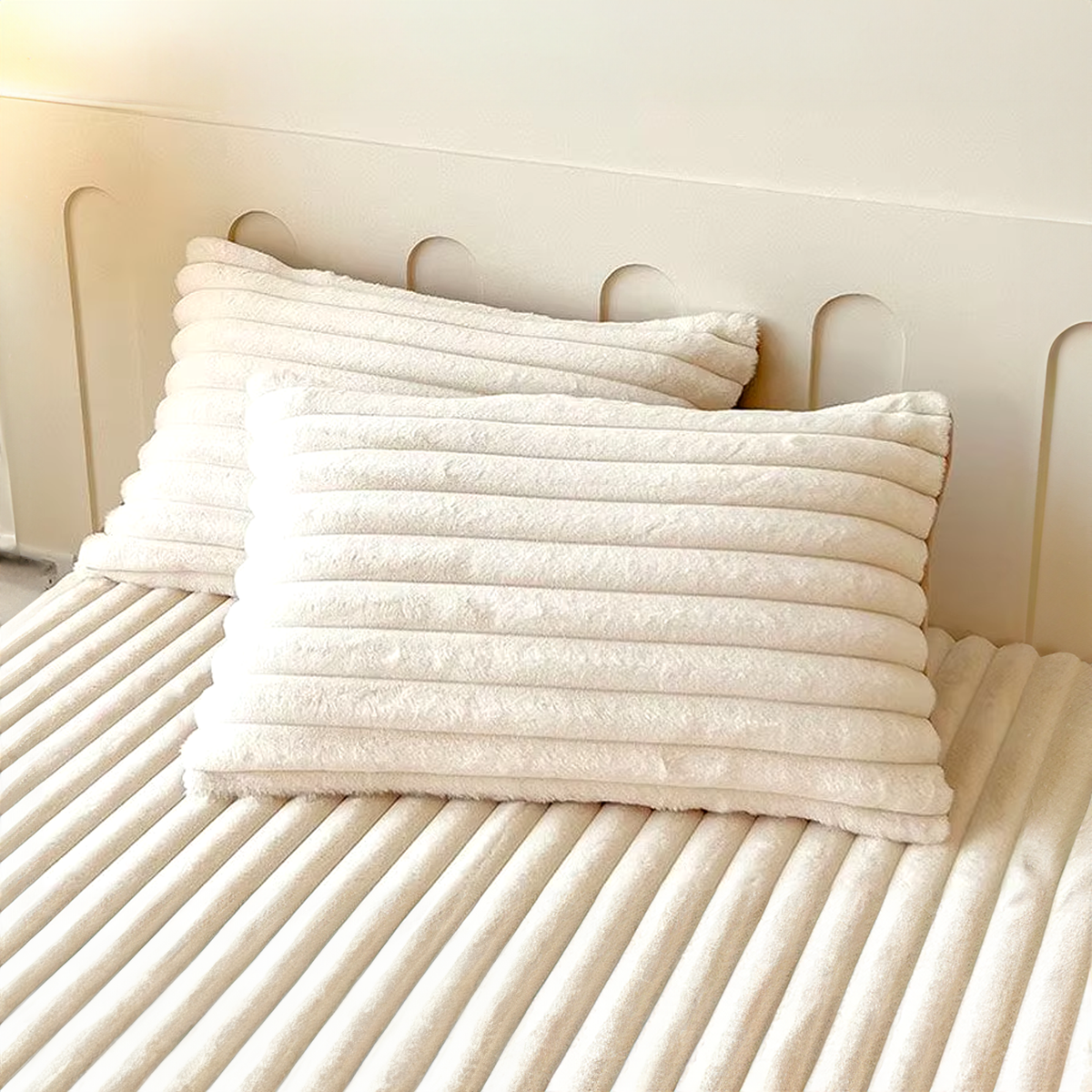 Set of 2 Pillowcases for Ultra-Soft Fitted Bed Set
