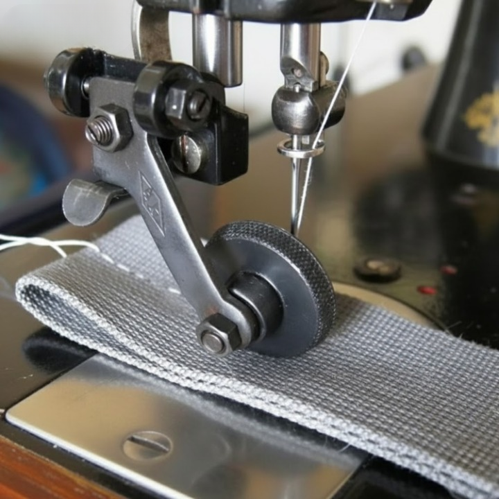 Sewing Machine Leather Roller Foot | Smooth Feed | Rotating Wheel