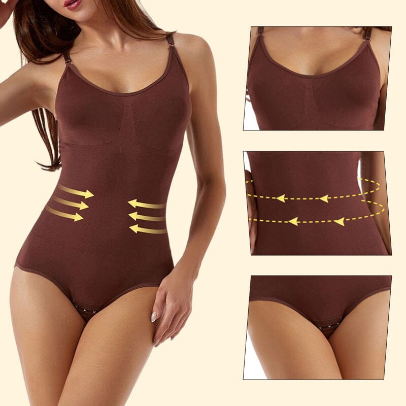 Combinaison sculptante avec compression raffinée et finition sans coutures