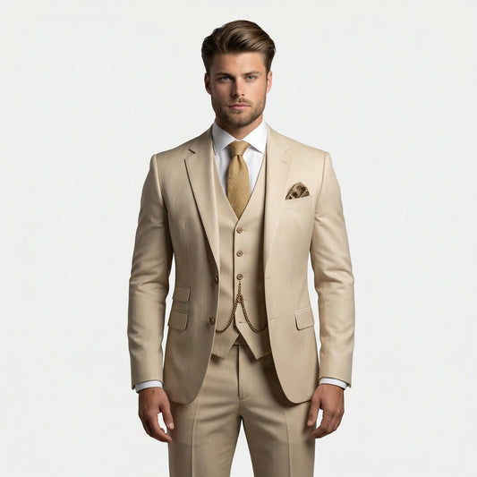 Slim Fit Three-Piece Suit - Yannick
