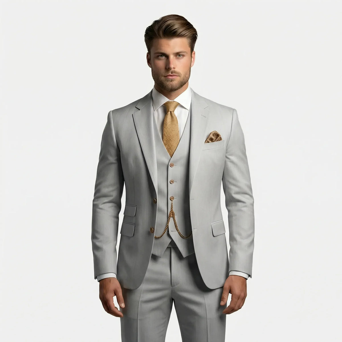 Slim Fit Three-Piece Suit - Yannick