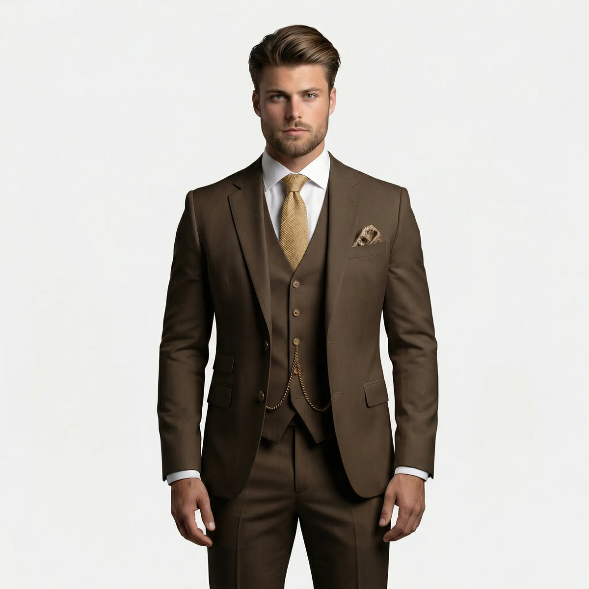 Slim Fit Three-Piece Suit - Yannick