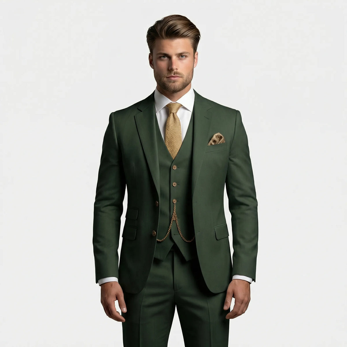 Slim Fit Three-Piece Suit - Yannick