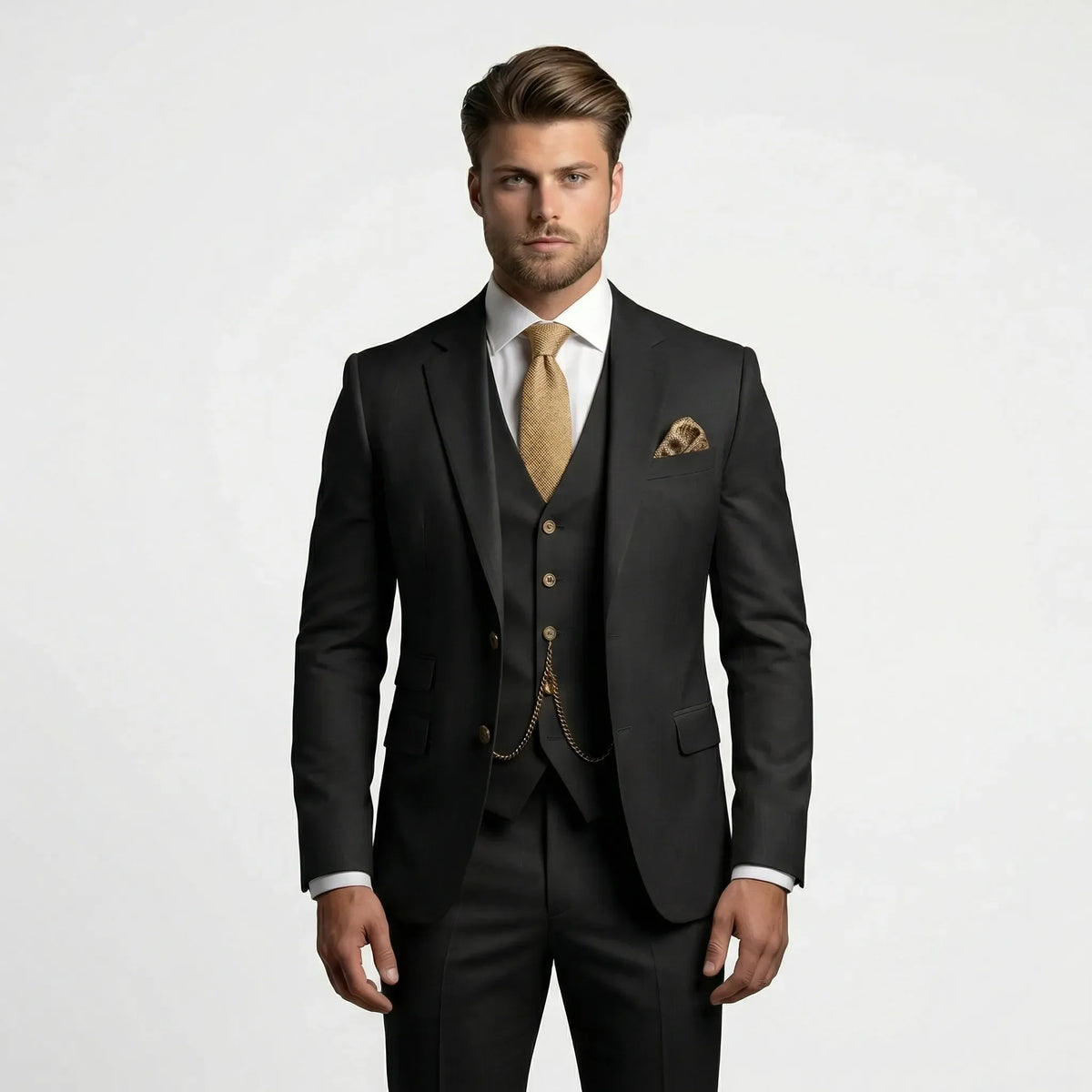 Slim Fit Three-Piece Suit - Yannick