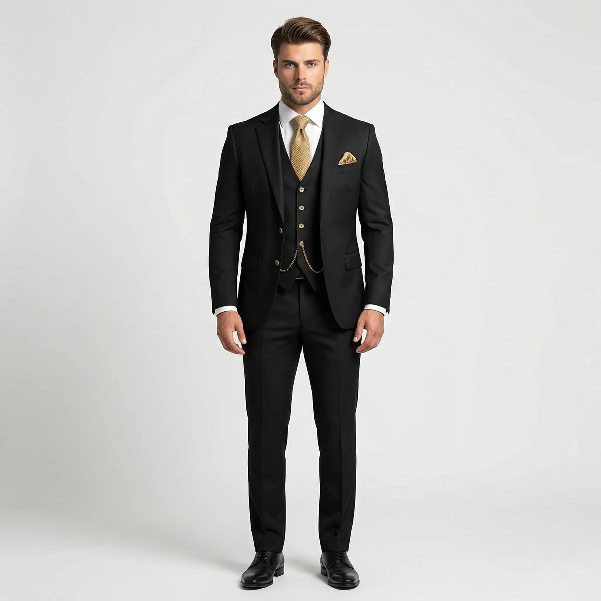 Slim Fit Three-Piece Suit - Yannick