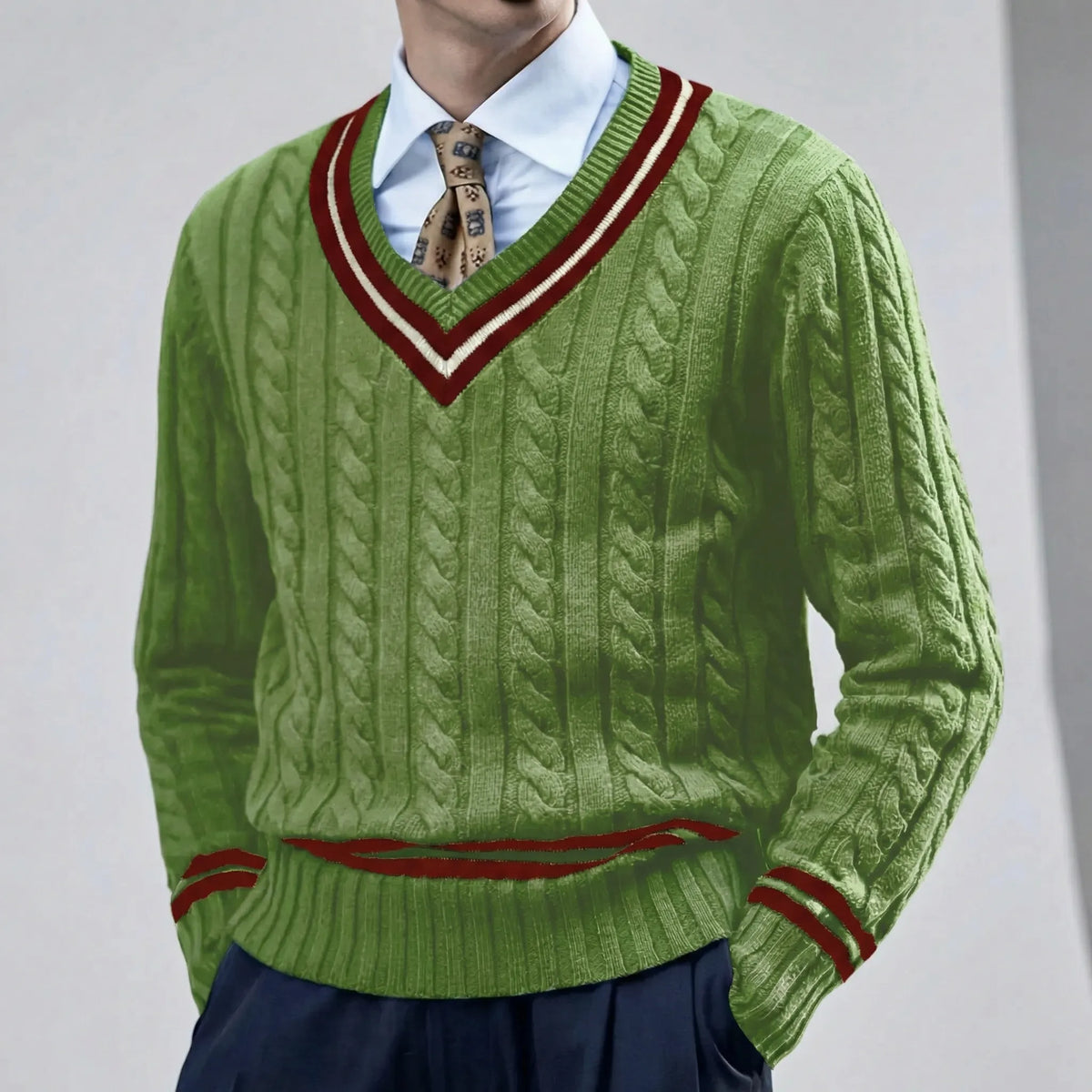 Slim-Fit V-Neck Sweater