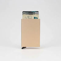 Porte-cartes métallique fin avec blocage RFID