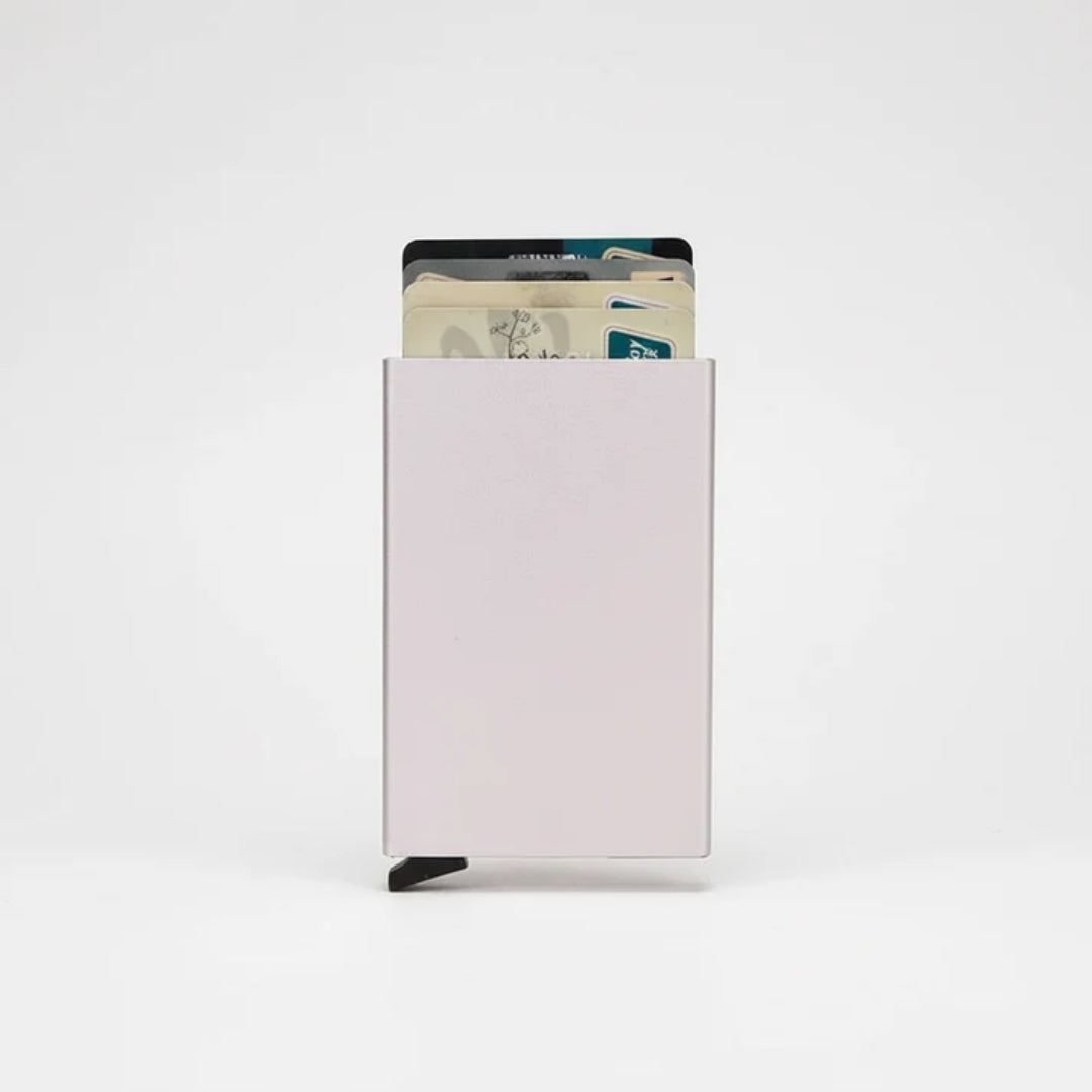 Porte-cartes métallique fin avec blocage RFID
