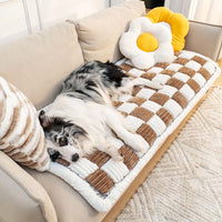 Couverture douce pour animaux en chenille – protection de canapé lavable et antidérapante pour chiens et chats
