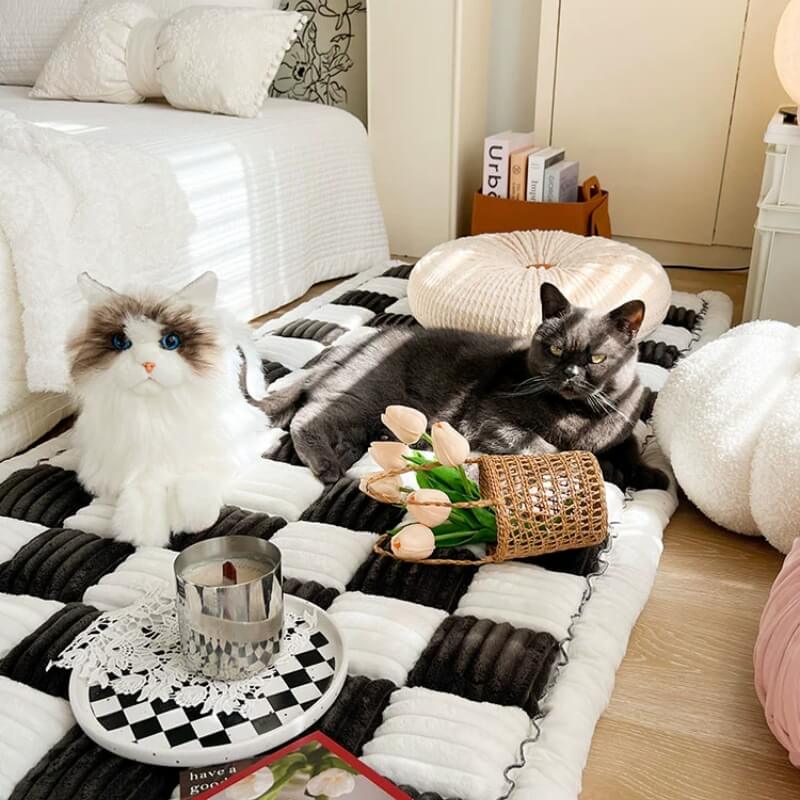 Couverture douce pour animaux en chenille – protection de canapé lavable et antidérapante pour chiens et chats