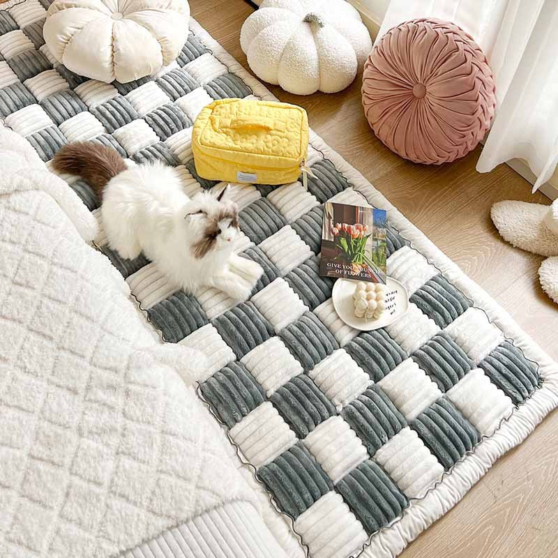 Couverture douce pour animaux en chenille – protection de canapé lavable et antidérapante pour chiens et chats
