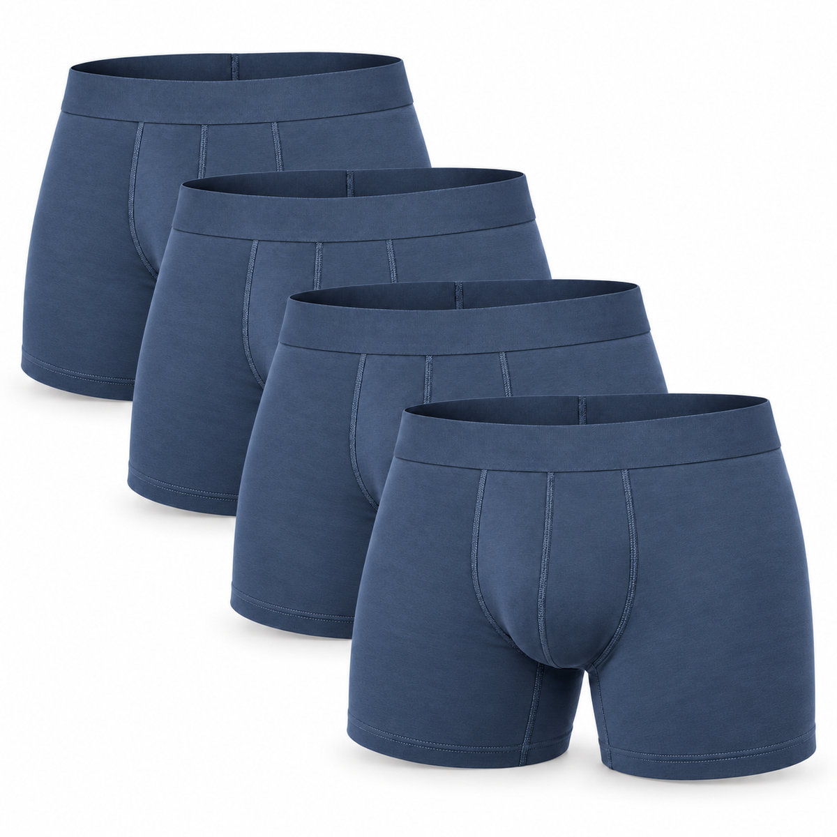 Caleçons boxeurs doux en modal, jambes plus longues, sous-vêtements anti-remontée