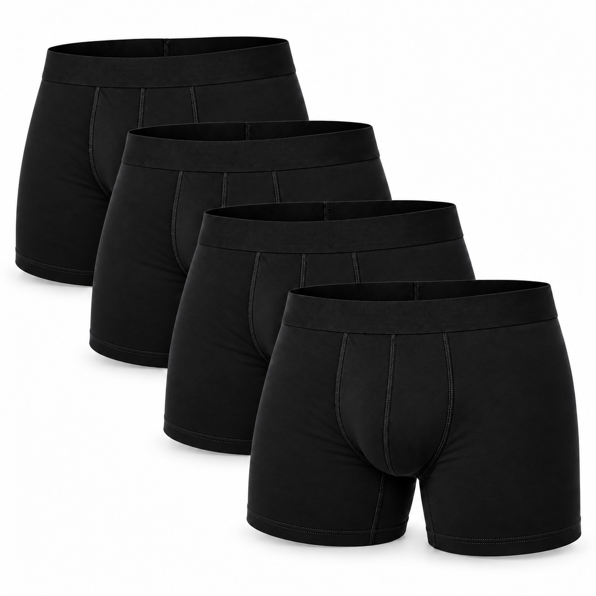 Caleçons boxeurs doux en modal, jambes plus longues, sous-vêtements anti-remontée