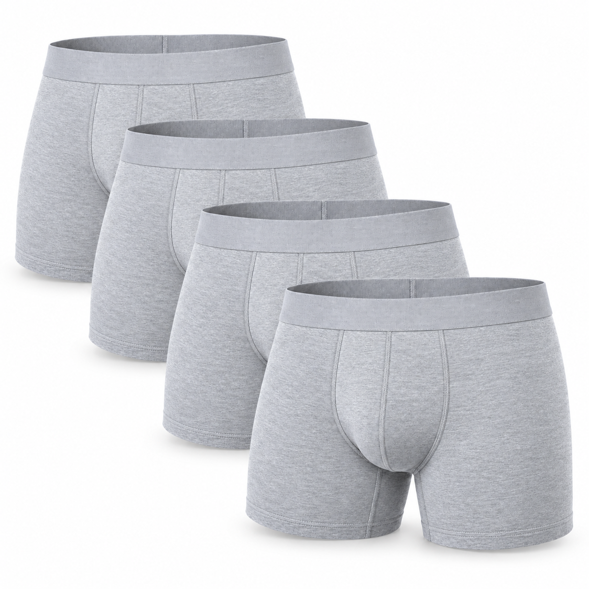 Caleçons boxeurs doux en modal, jambes plus longues, sous-vêtements anti-remontée