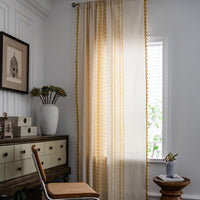 Rideau à pompons artisanal Solstice Loom