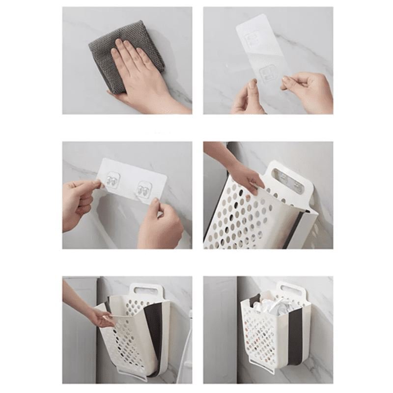 Space-Saving Expandable & Collapsible Laundry Basket