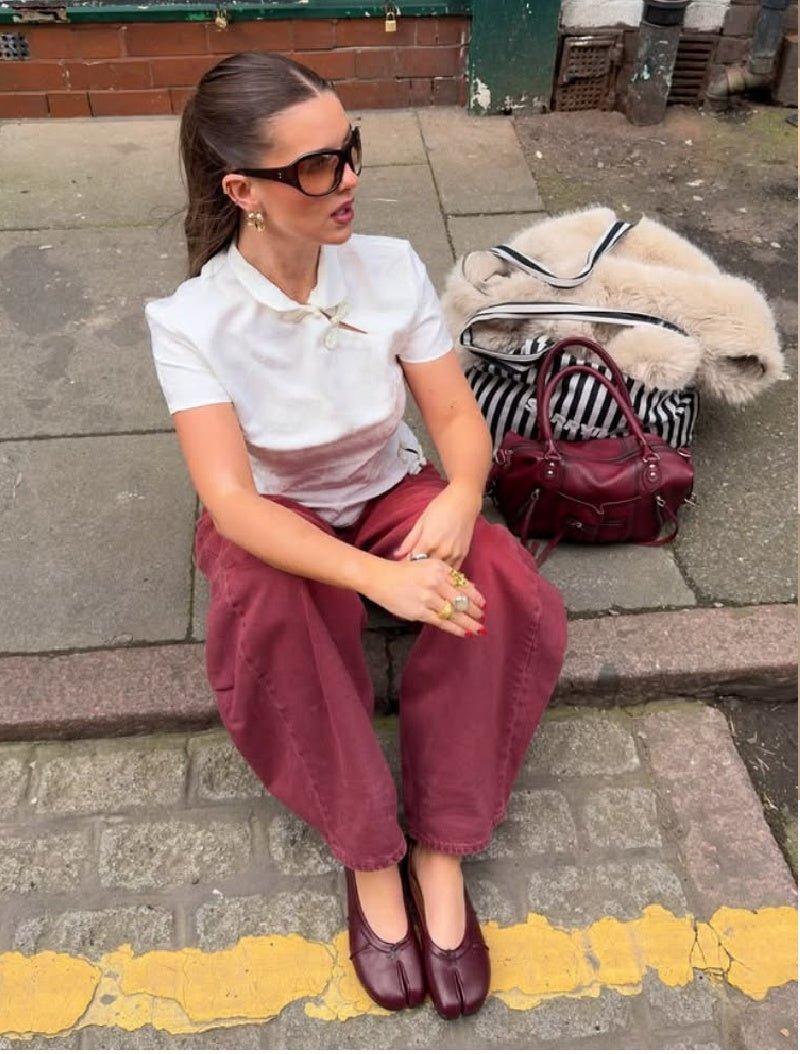 Mules en similicuir vegan à bout fendu