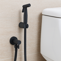 Douchette de bidet portative en acier inoxydable - Douchette de bidet pour toilettes avec fixation murale