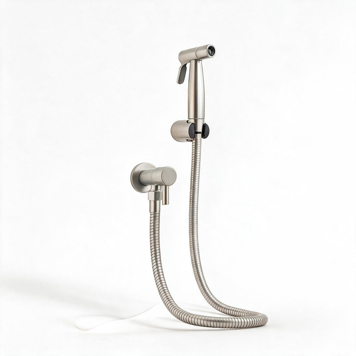 Douchette de bidet portative en acier inoxydable - Douchette de bidet pour toilettes avec fixation murale