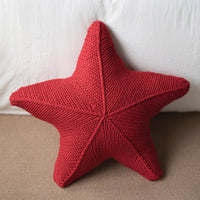 Cojín Estrella de Mar Tejido a Mano